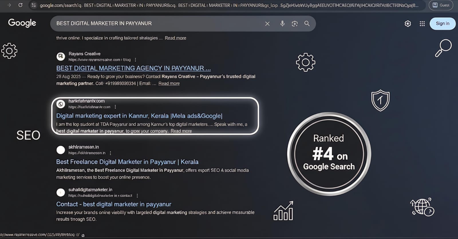 BEST DIGITAL MARKETER IN PAYYANUR